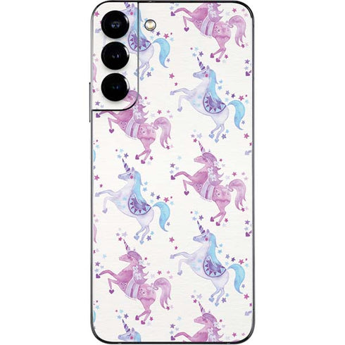 Cat Coq Purple Unicorns Galaxy S22 Plus Skin